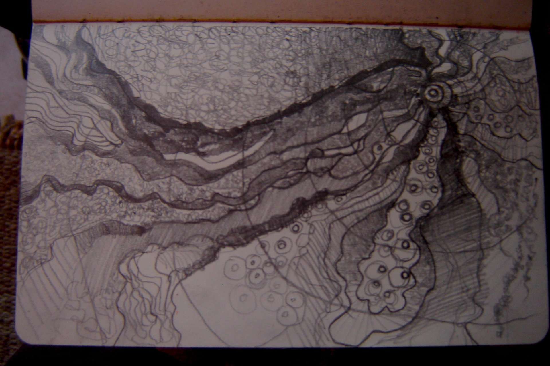 Mar Profundo de noche ( Croquis serie Azul ) 