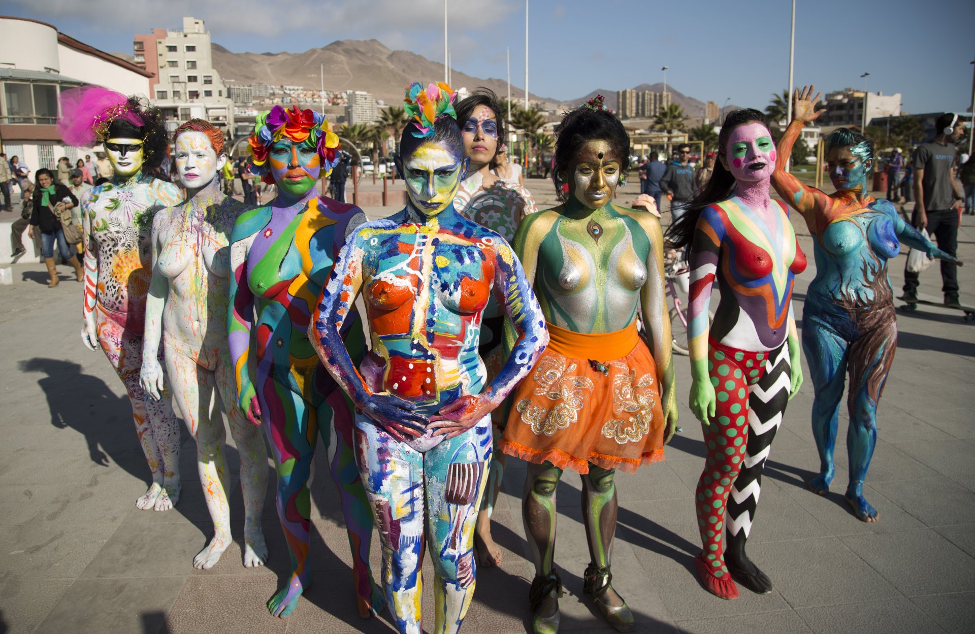 CUERPOS PINTADOS GRUPALES 2014