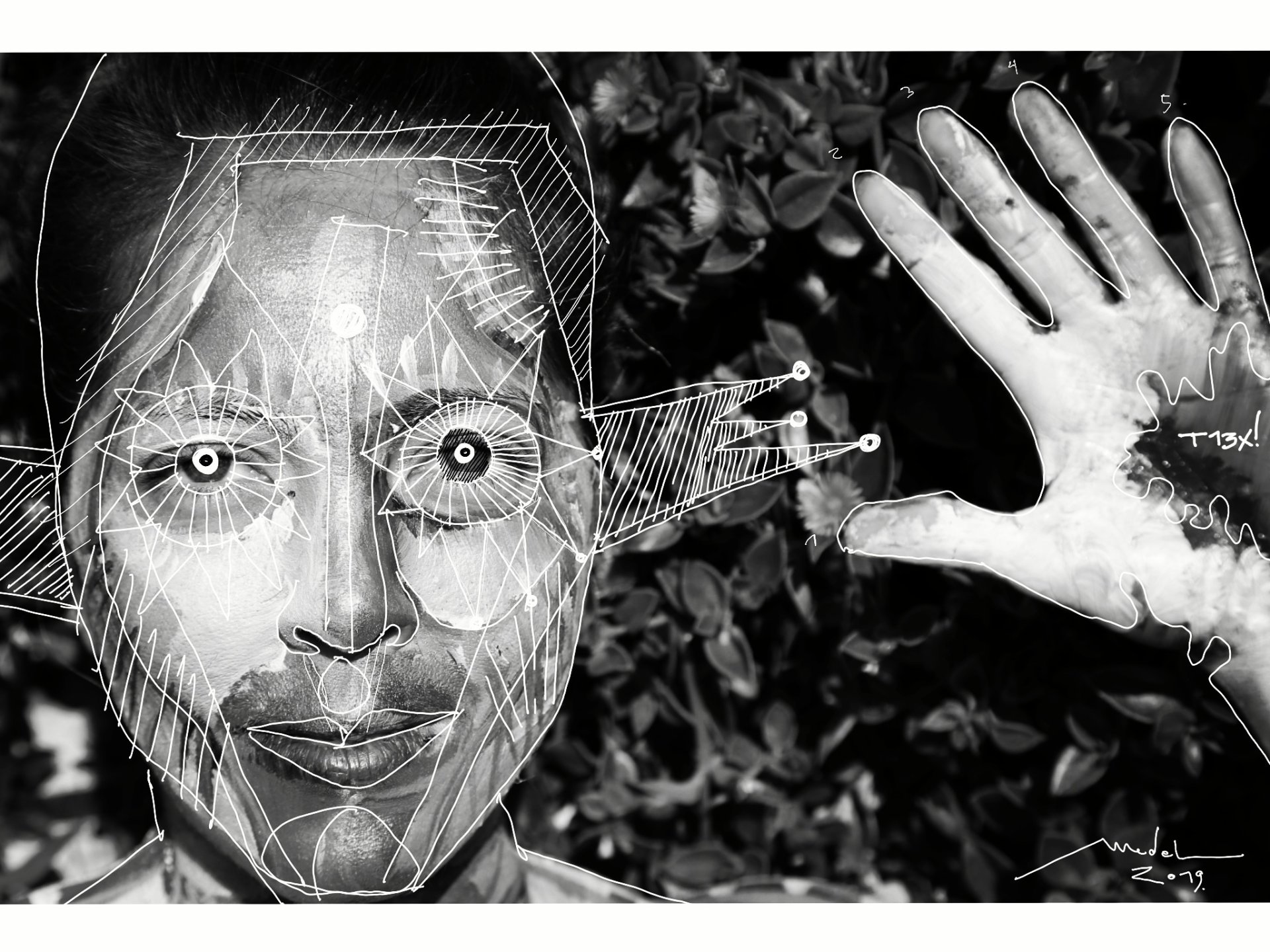 Mujer Pajaro Primer Plano 