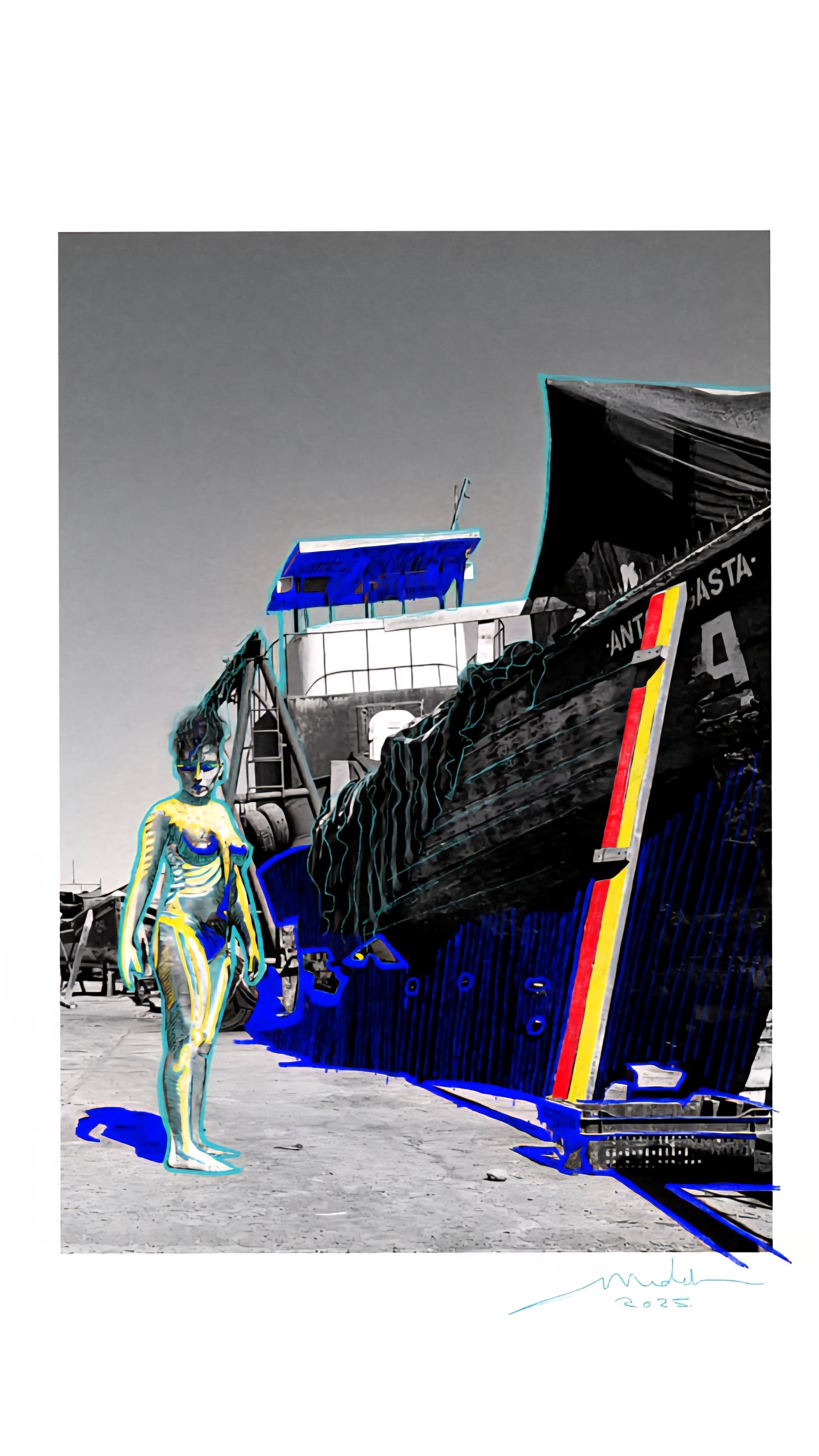 SERIE CUERPOS PINTADOS 2025 - MUJER DEL MAR 1 - CAMACHACA