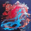 ROJO FRANA - AZUL DEL MAR. 